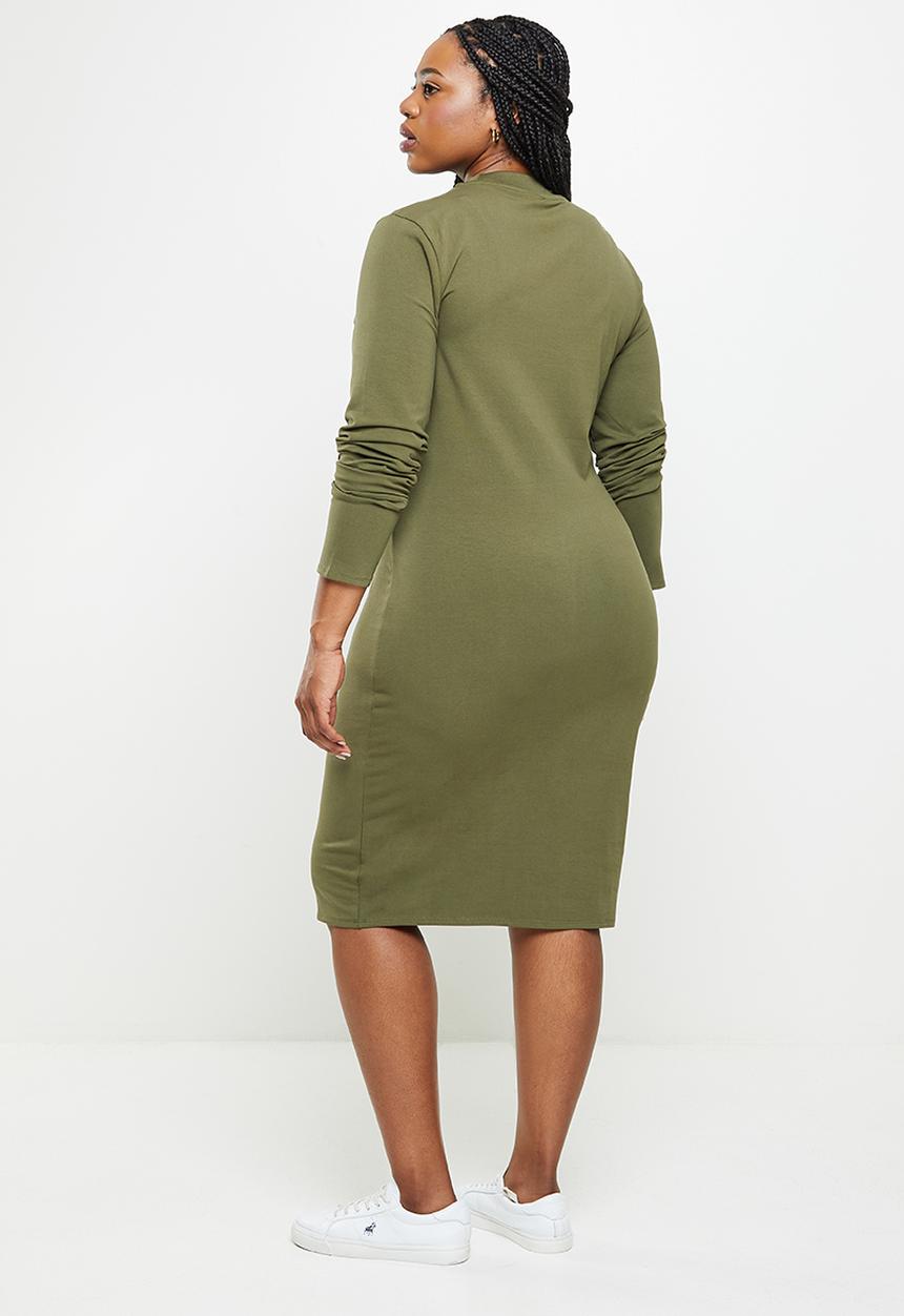 POLO - Plus womans sport dress - olive