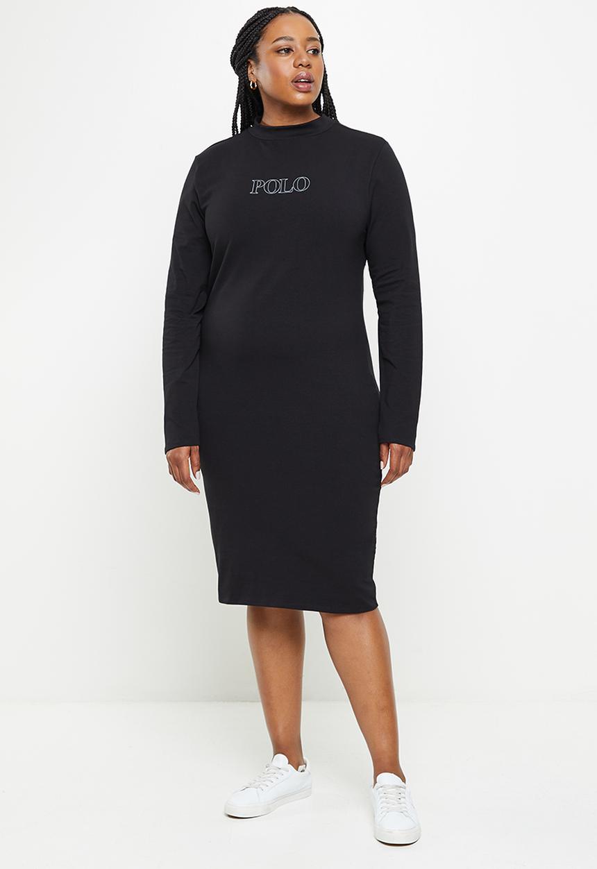 POLO - Plus womans sport dress - black