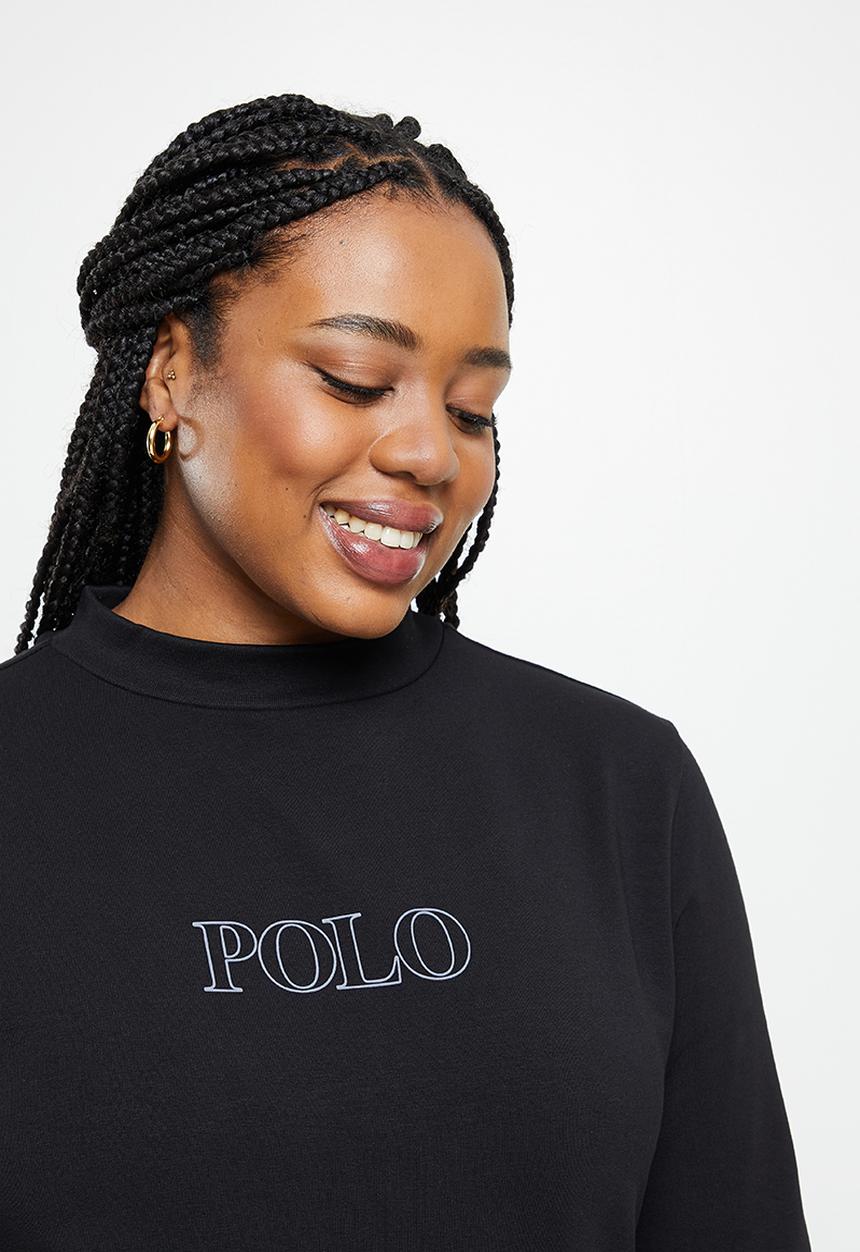 POLO - Plus womans sport dress - black