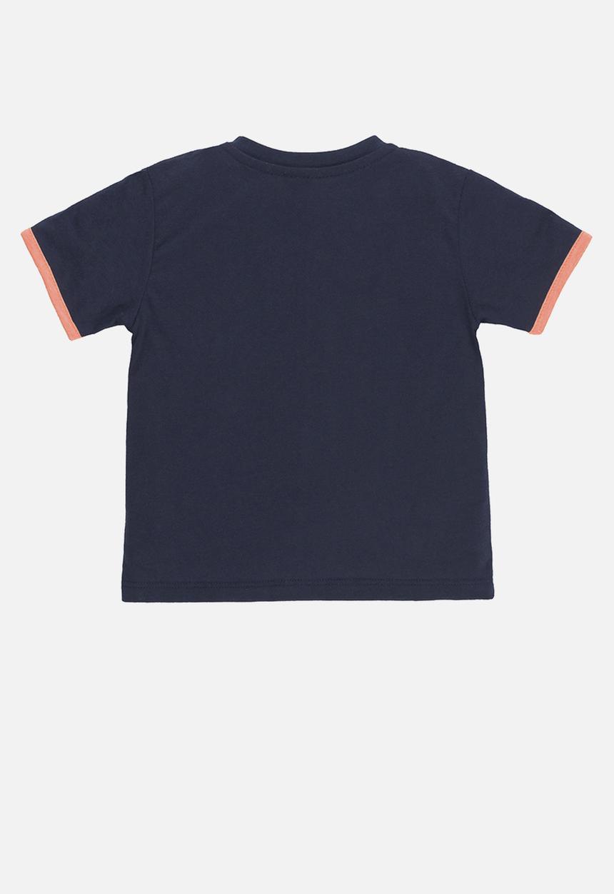 UP Baby - Tee & sweat bermuda - dark blue & green