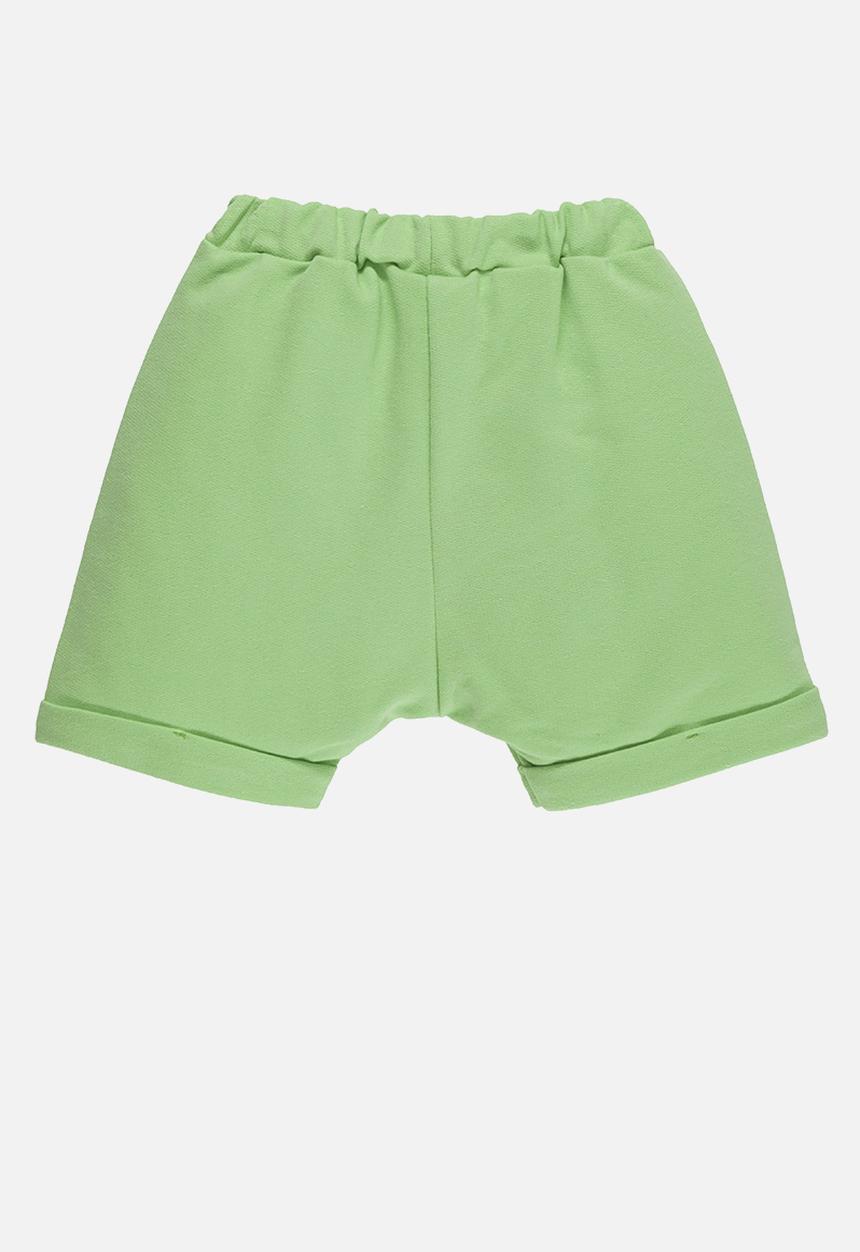 UP Baby - Tee & sweat bermuda - dark blue & green