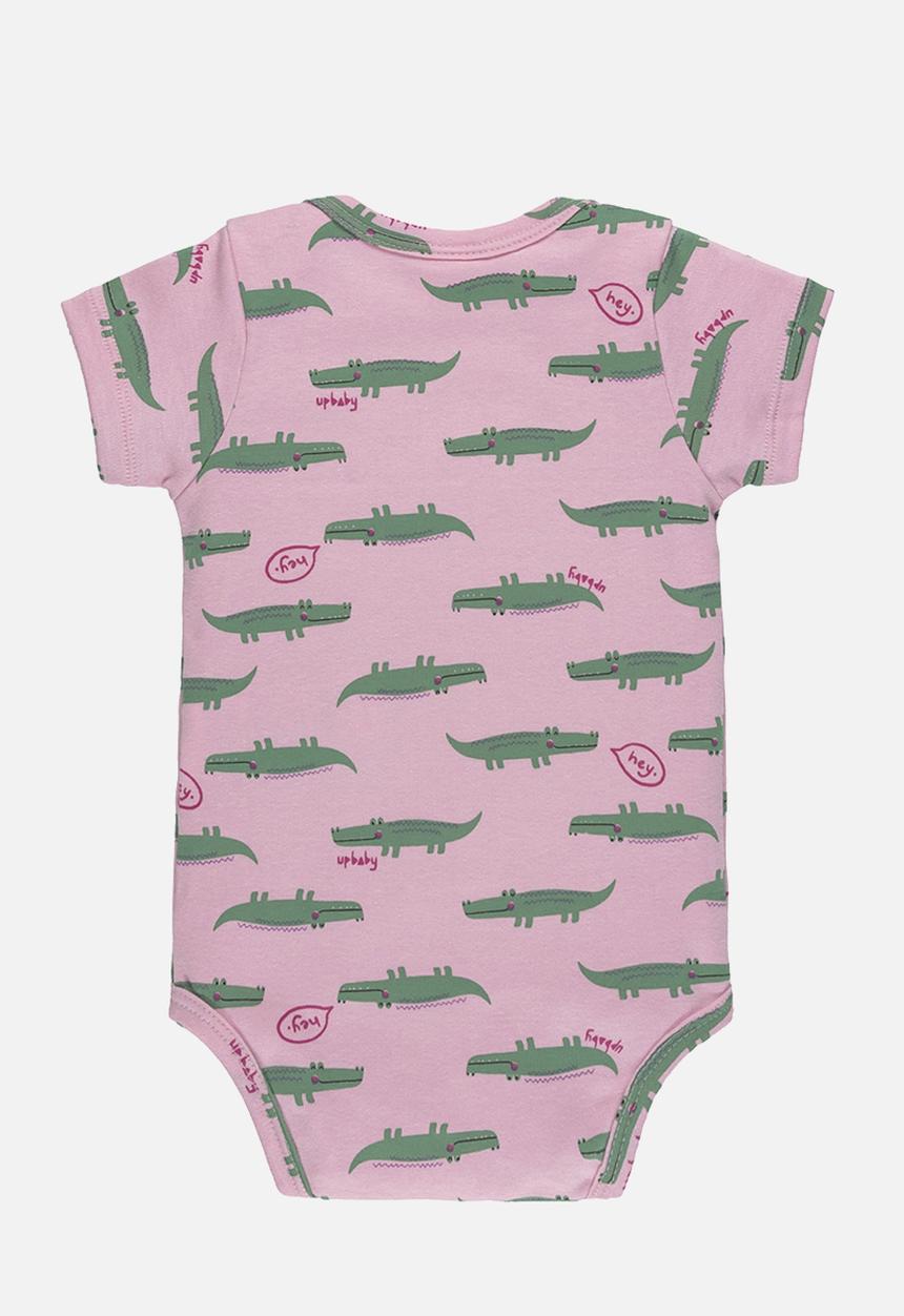 UP Baby - Bodysuit, shorts and headband - pink