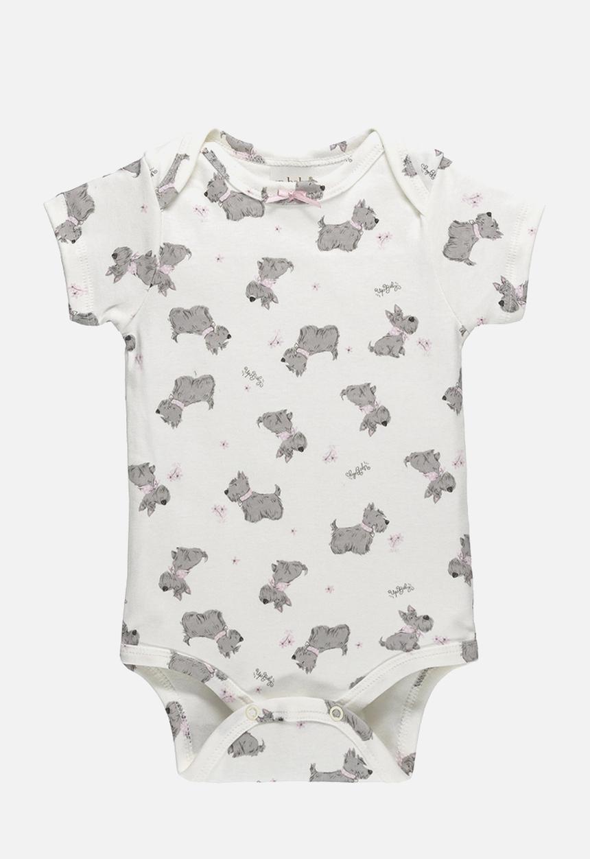 UP Baby - Bodysuit, shorts and headband - off white & pink