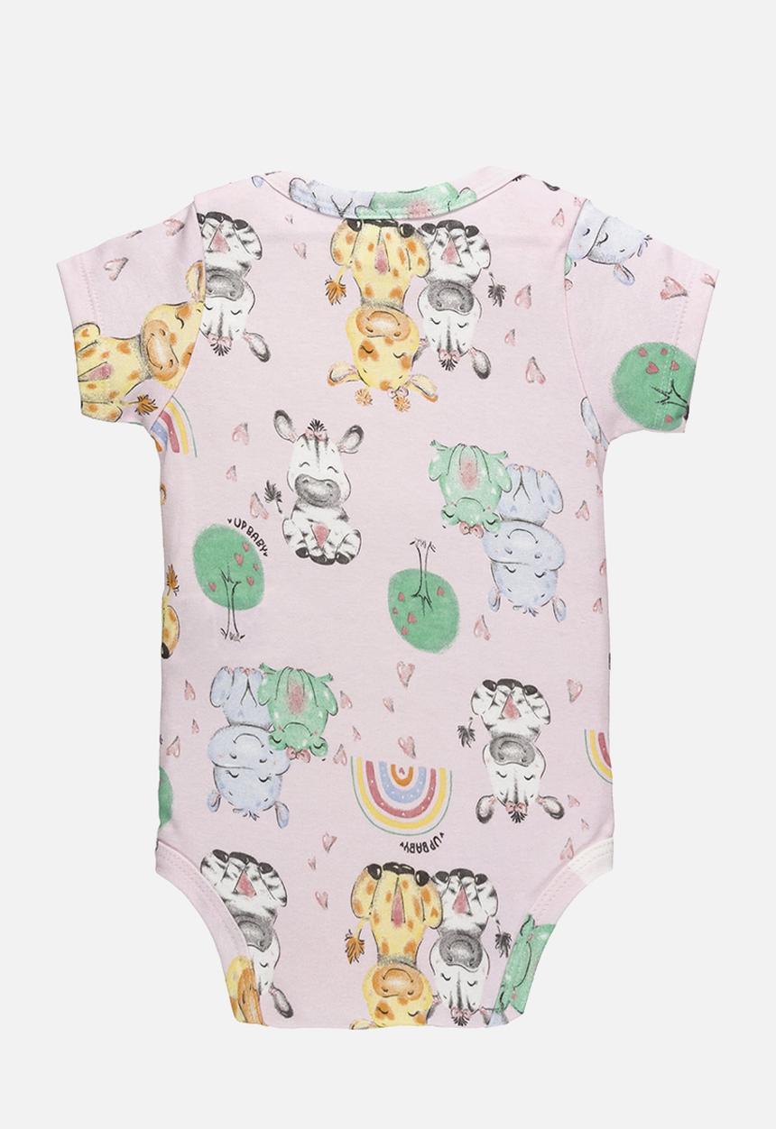 UP Baby - Cotton bodysuit - light pink