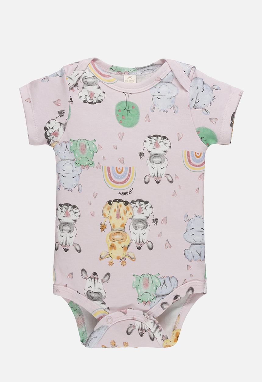 UP Baby - Cotton bodysuit - light pink