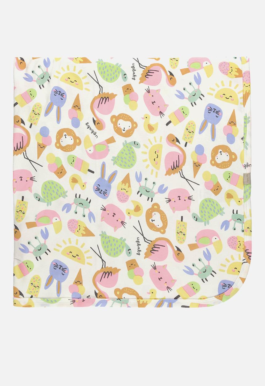 UP Baby - Cotton blanket - white