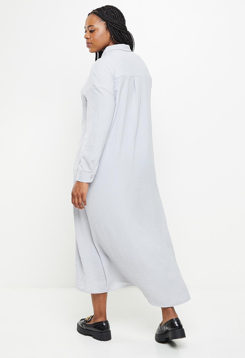 dailyfriday - Maxi shirt dress2 - grey
