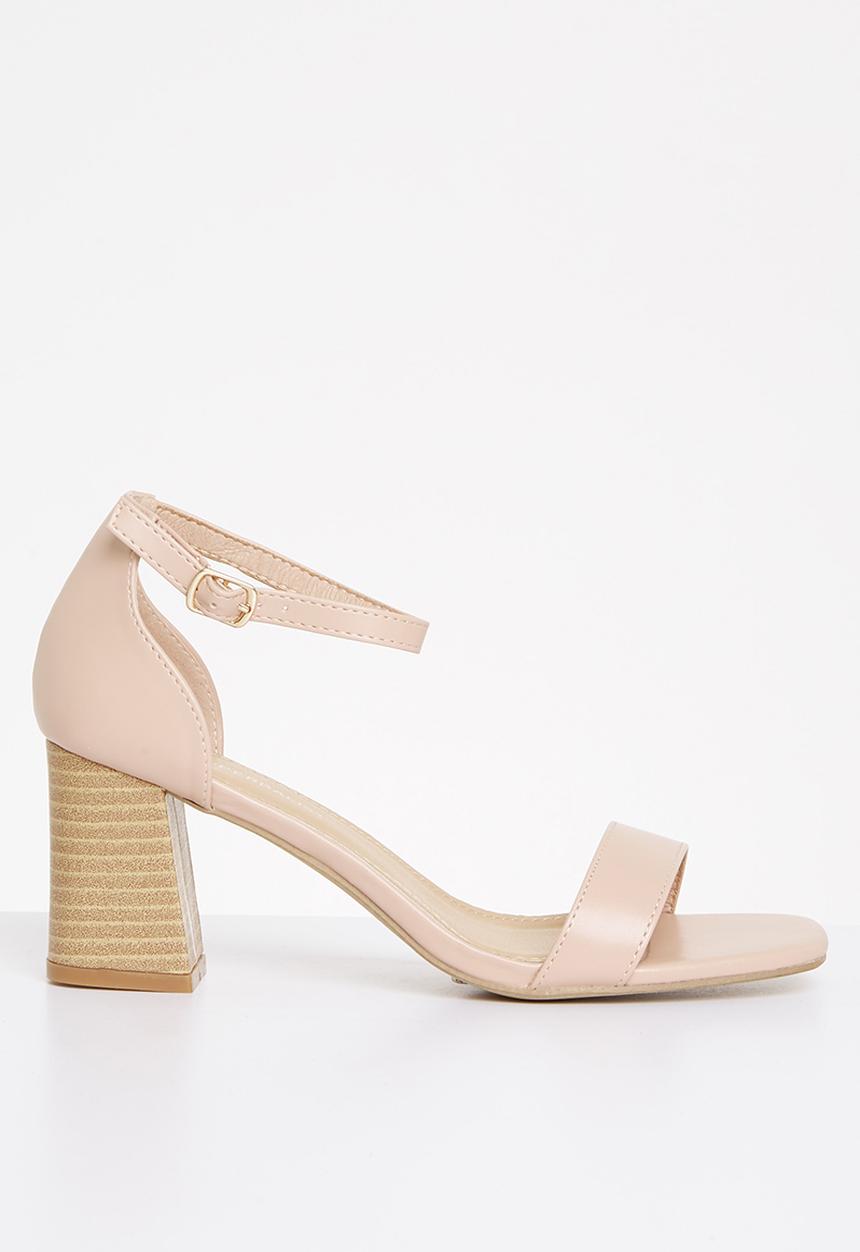 Superbalist - Carrie open block heel - natural