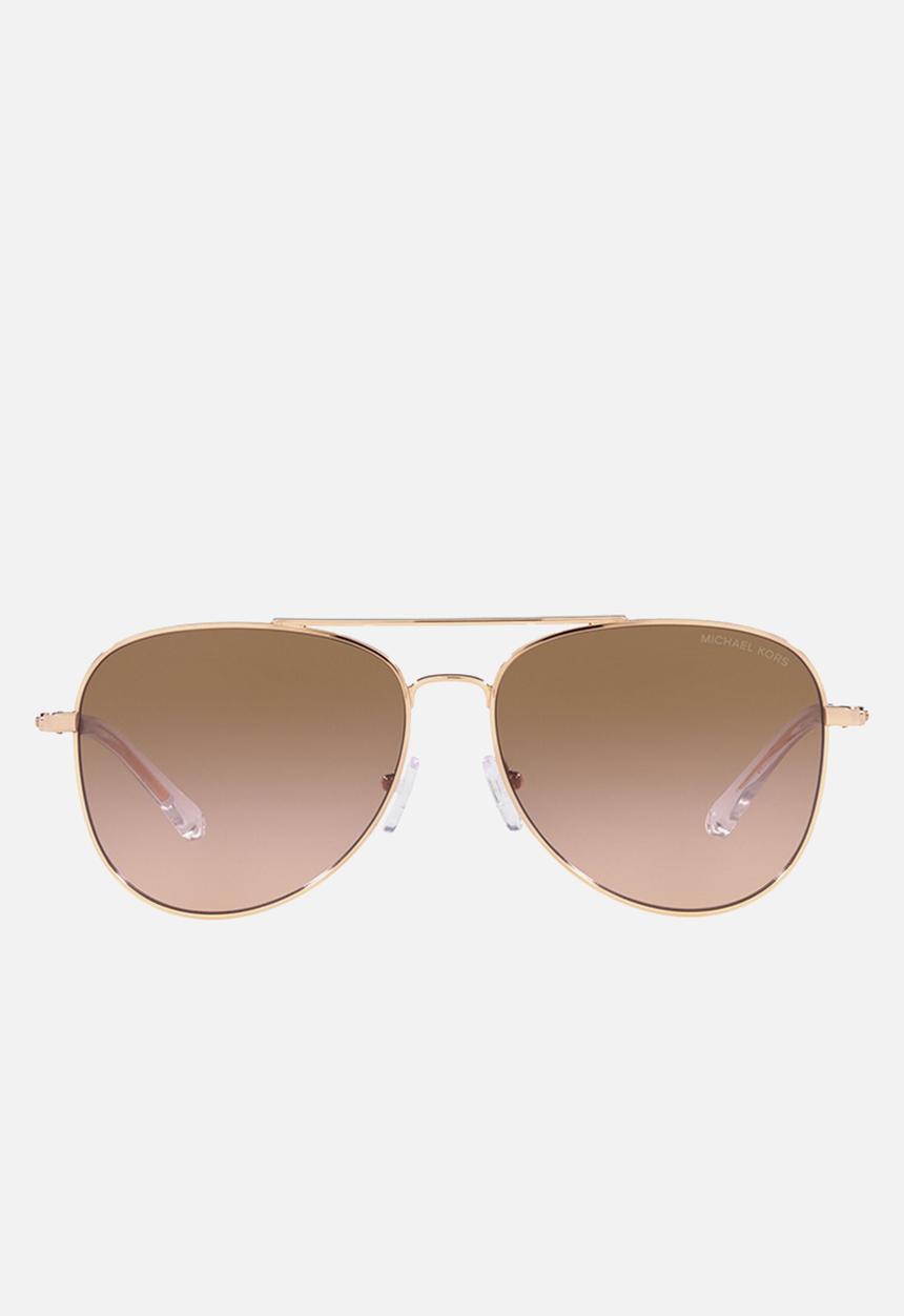 Michael Kors Eyewear - San Diego pilot sunglasses - clear & rose gold