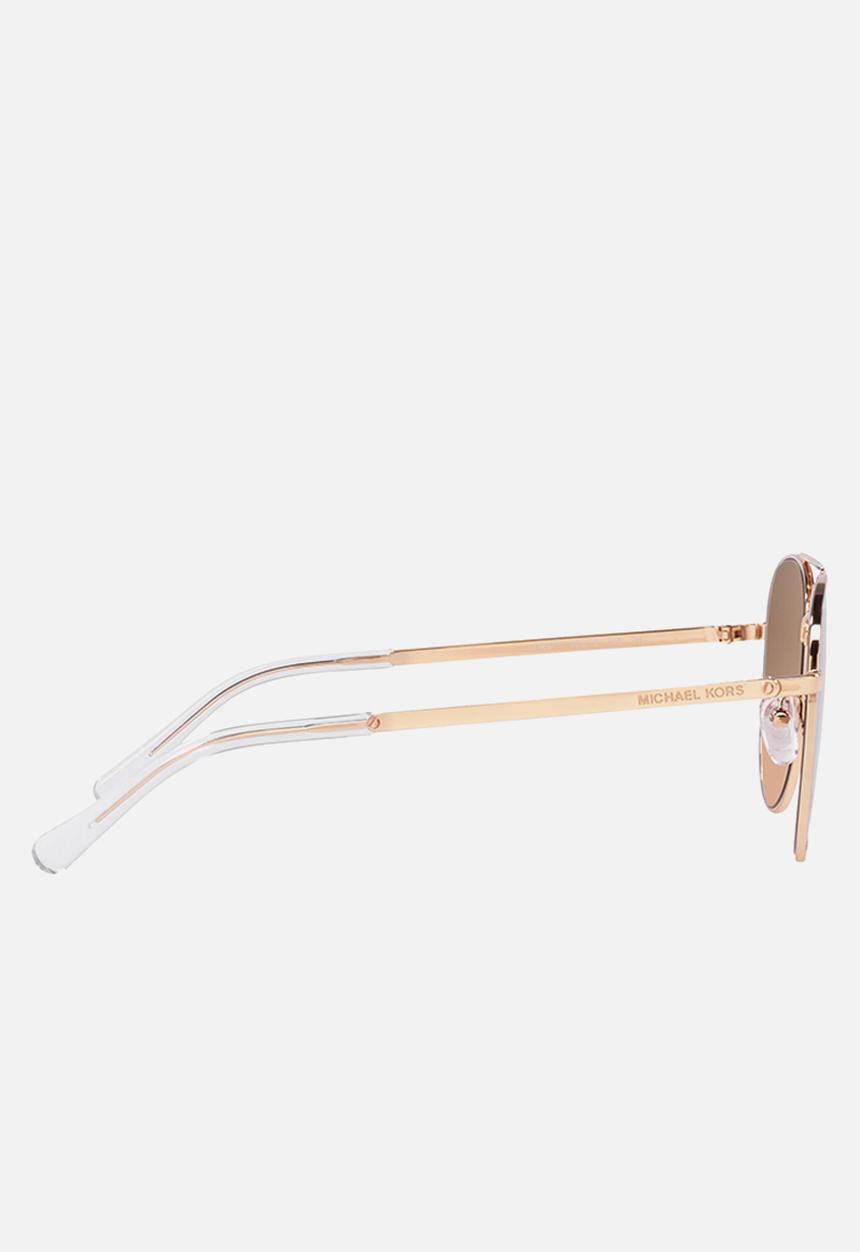 Michael Kors Eyewear - San Diego pilot sunglasses - clear & rose gold