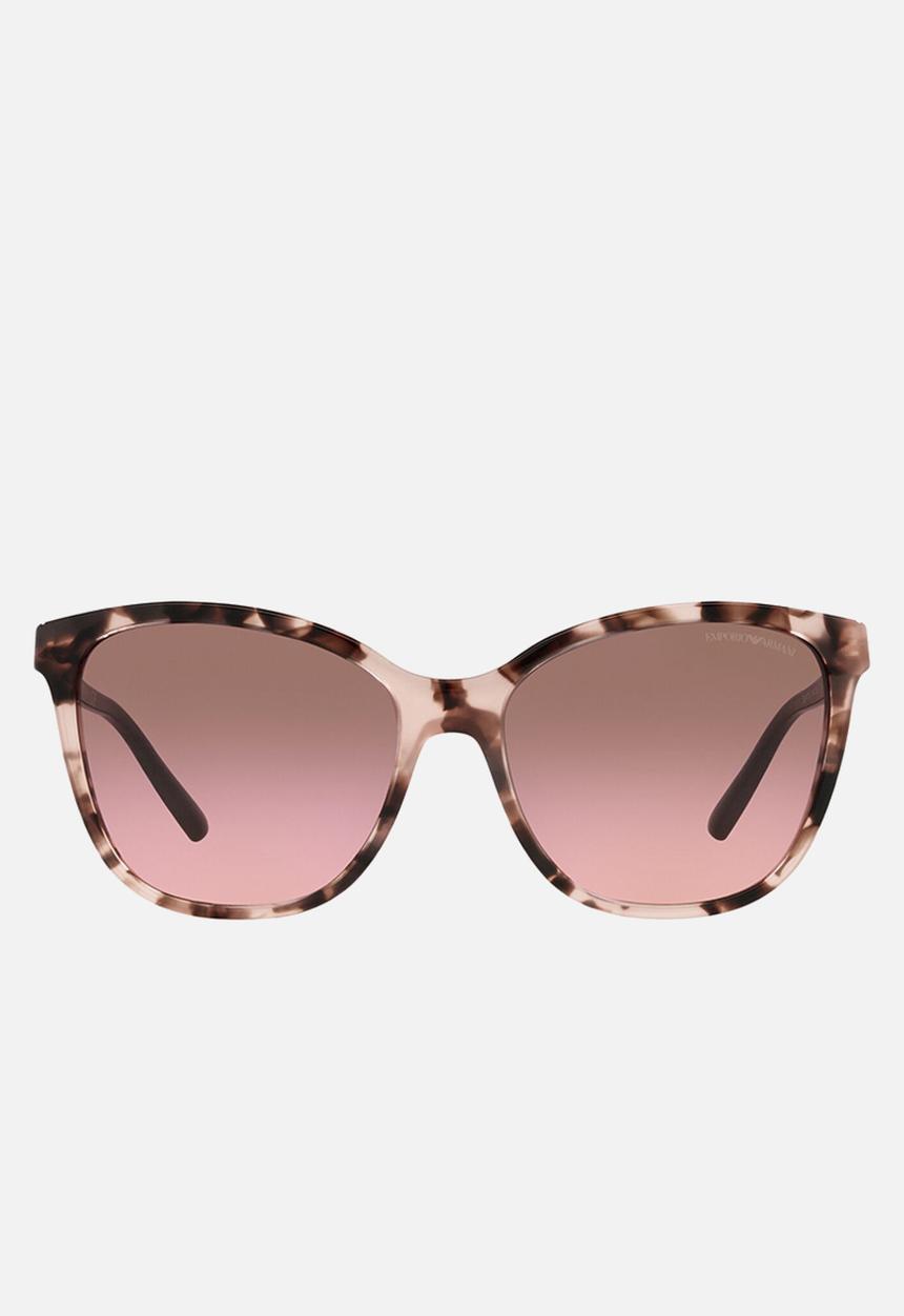 Emporio Armani - Emporio armani pillow frame sunglasses - pink havana