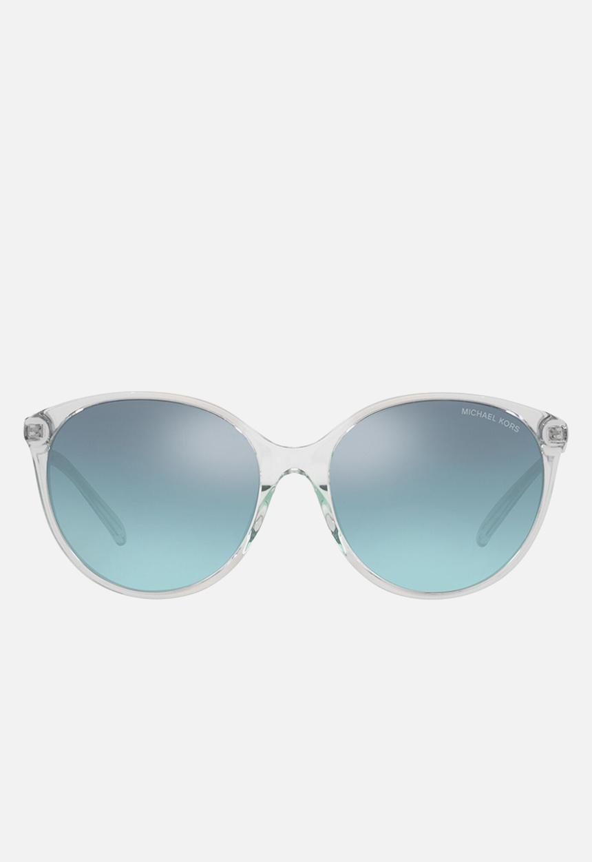 Michael Kors Eyewear - Cruz bay round sunglasses - clear & turquoise tint