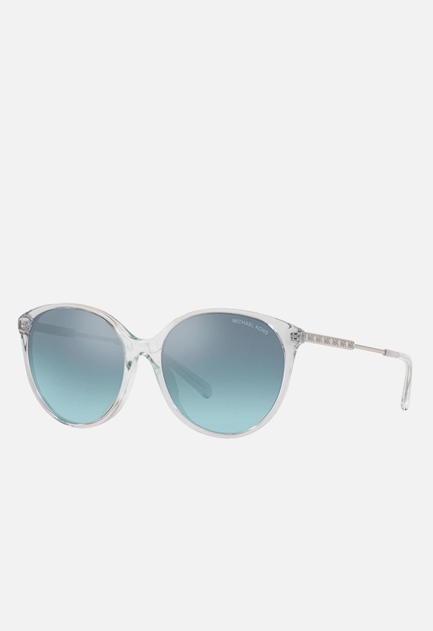 Michael Kors Eyewear - Cruz bay round sunglasses - clear & turquoise tint