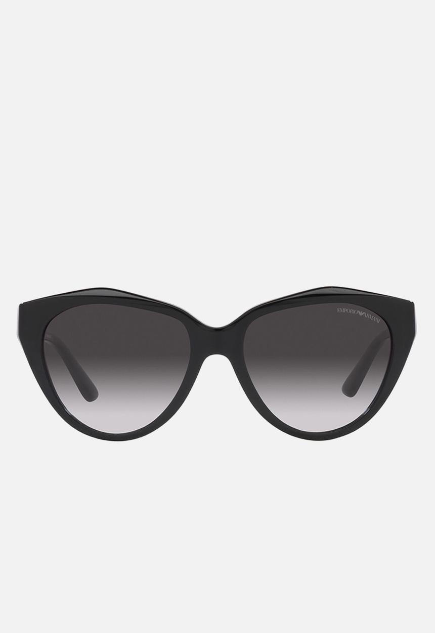 Emporio Armani - Emporio armani butterfly frame sunglasses - shiny black
