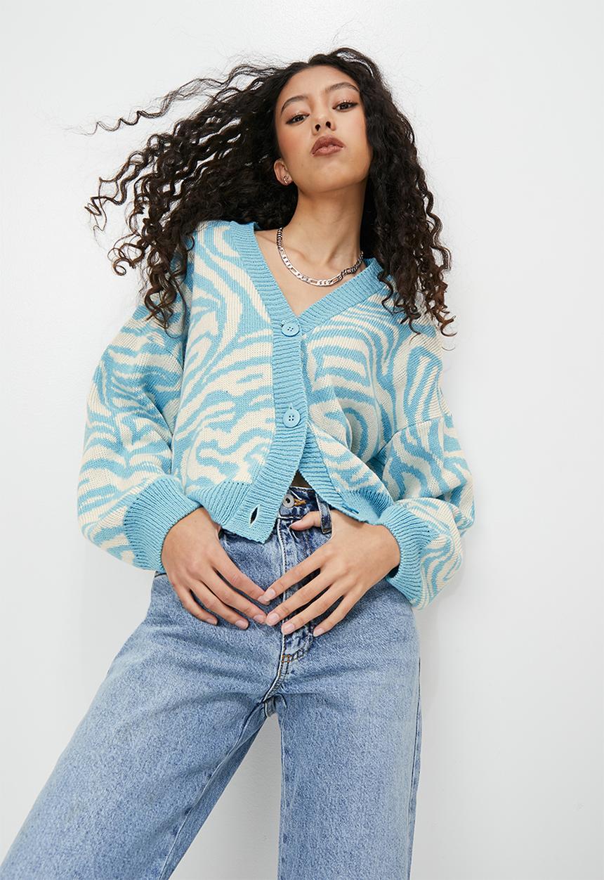Blake - Printed cardigan - marble
