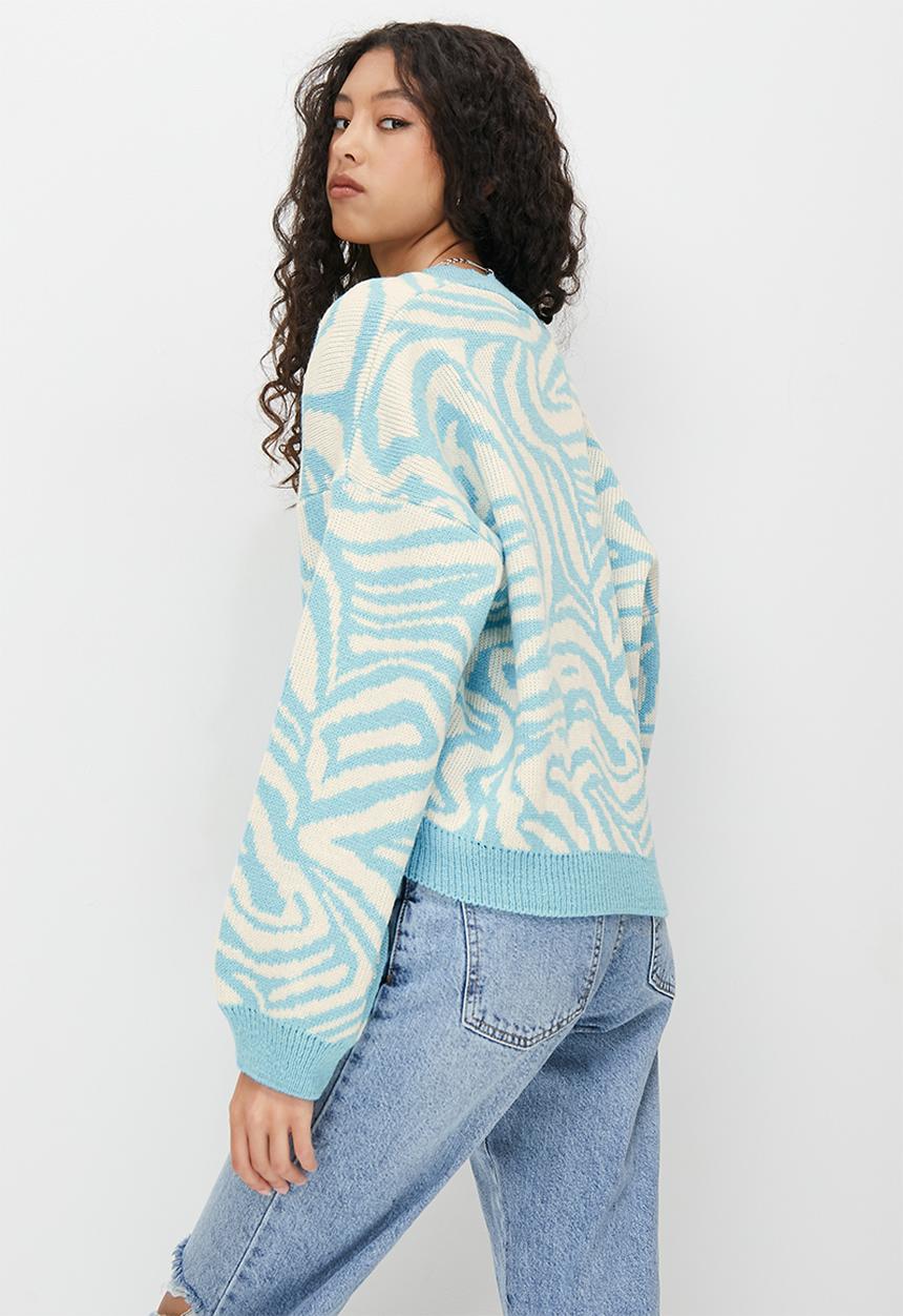 Blake - Printed cardigan - marble