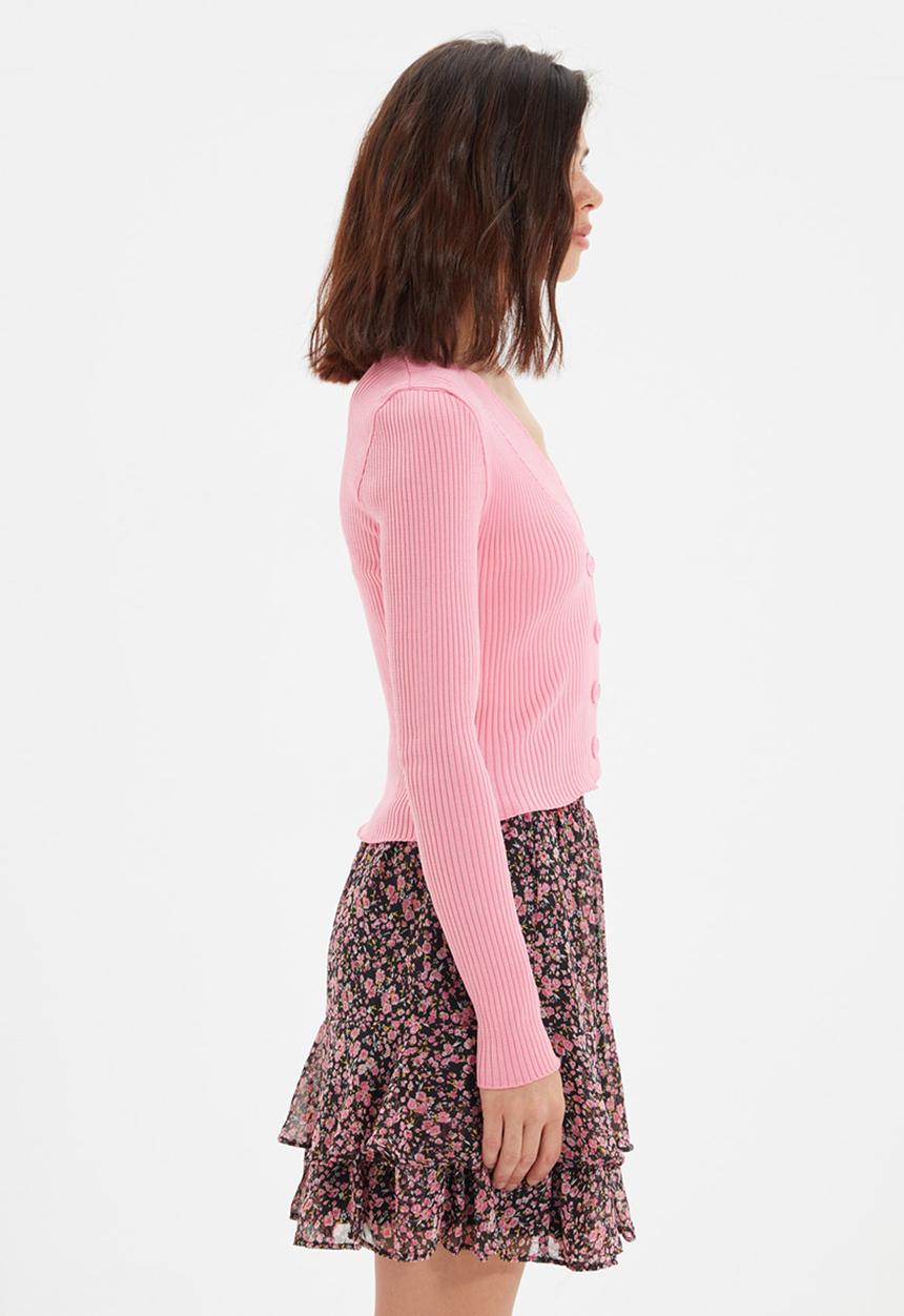 Trendyol - Buttoned cardigan - pink