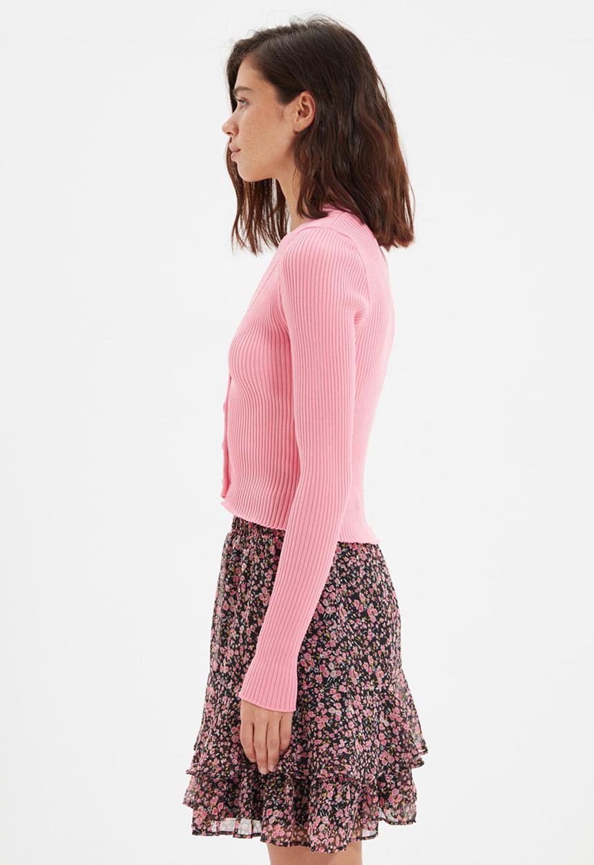 Trendyol - Buttoned cardigan - pink