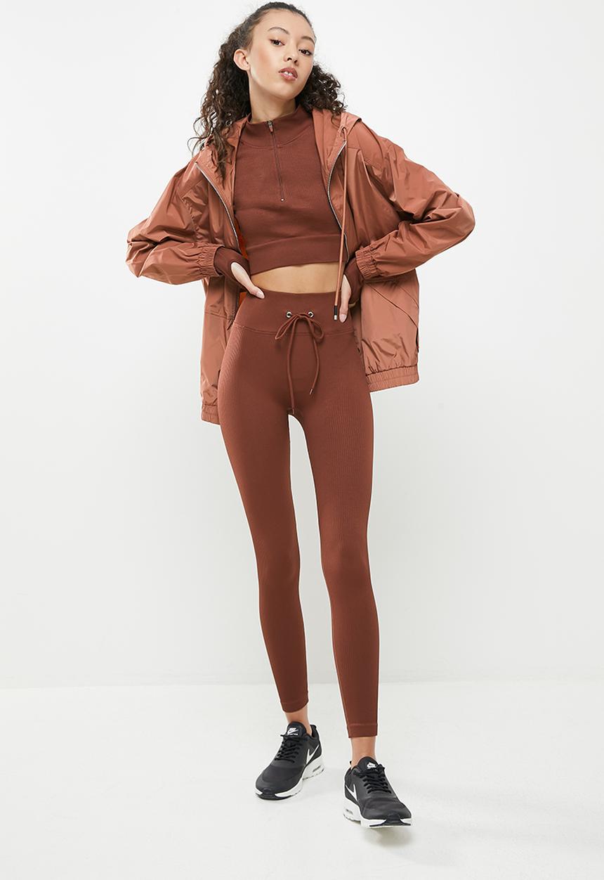 dailyfriday - Long sleeve active set - rust 