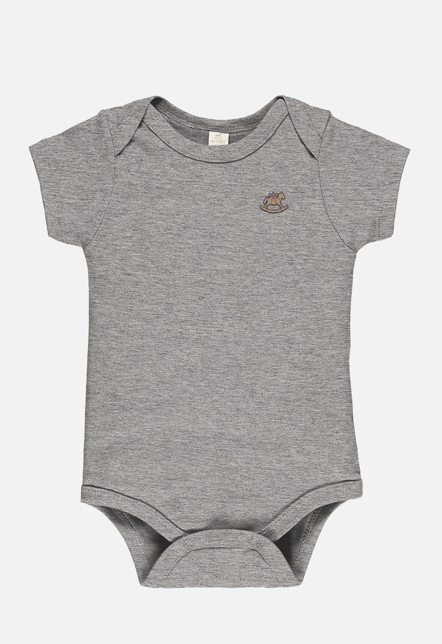 UP Baby - Cotton bodysuit - grey