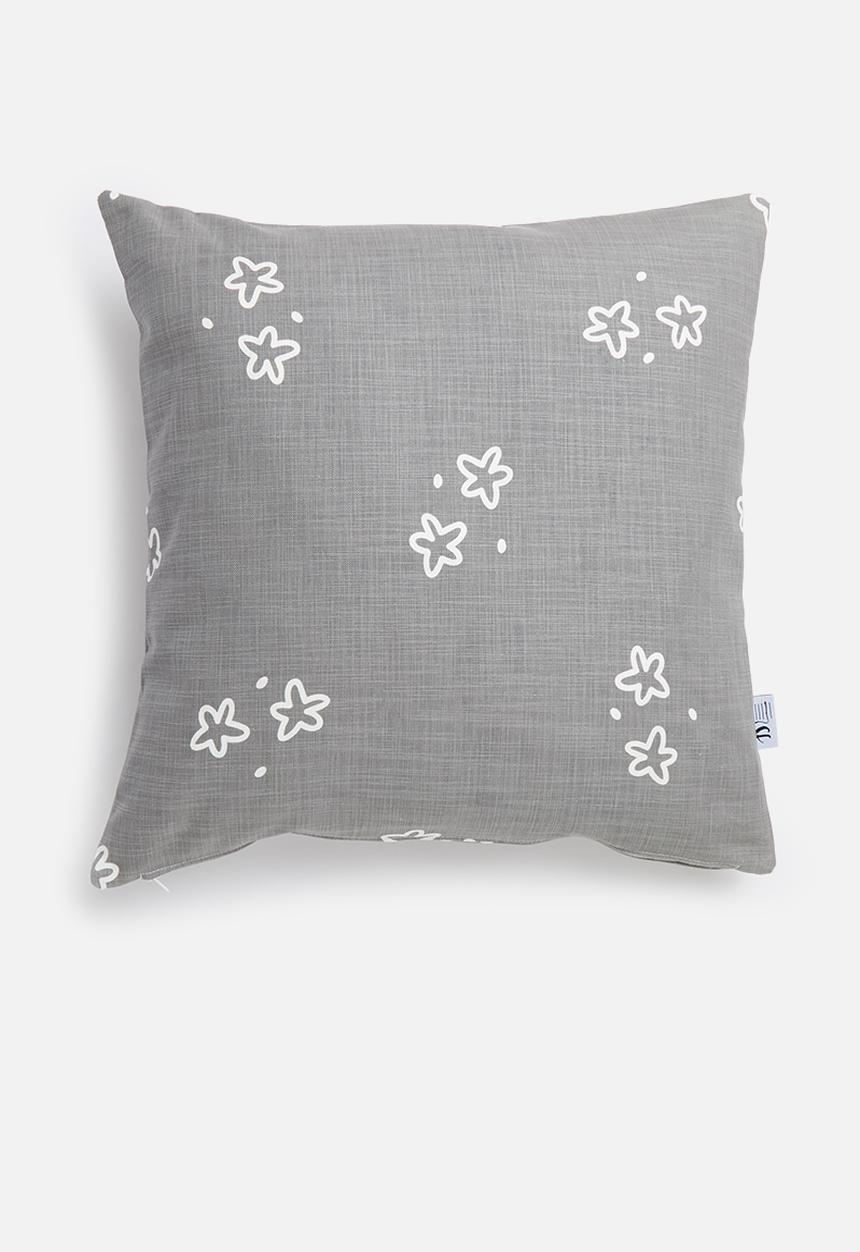 Sixth Floor - Twinkle cushion cover - grey  & white