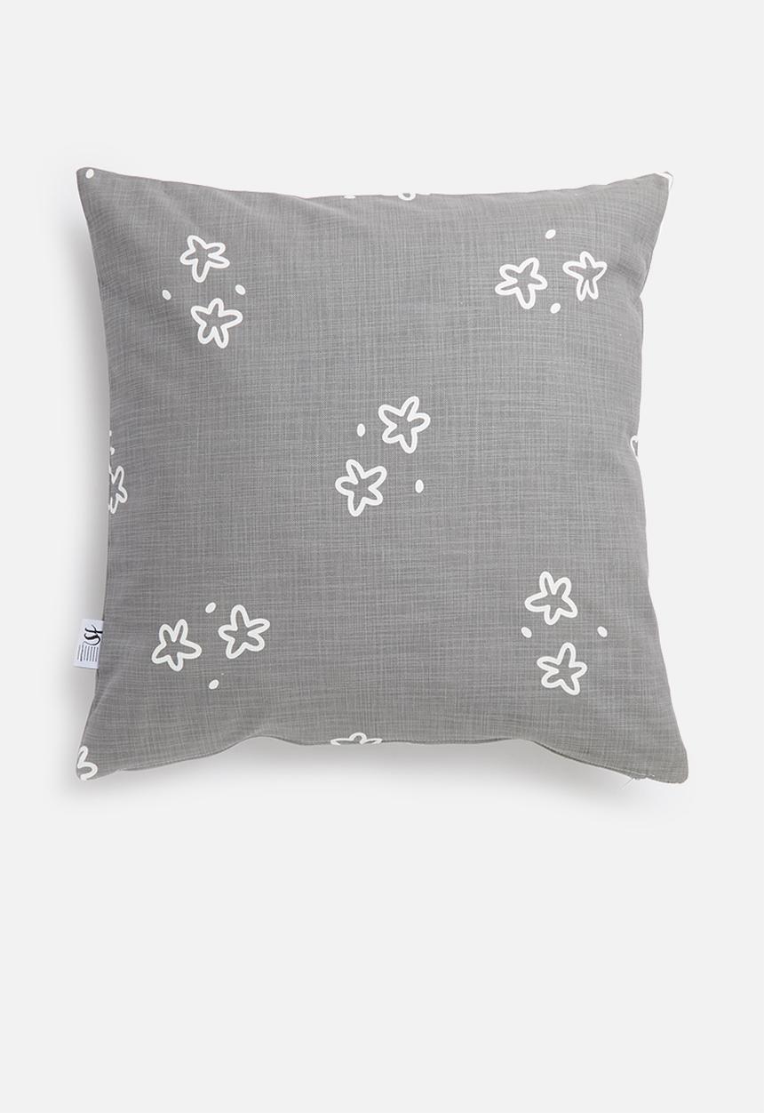 Sixth Floor - Twinkle cushion cover - grey  & white