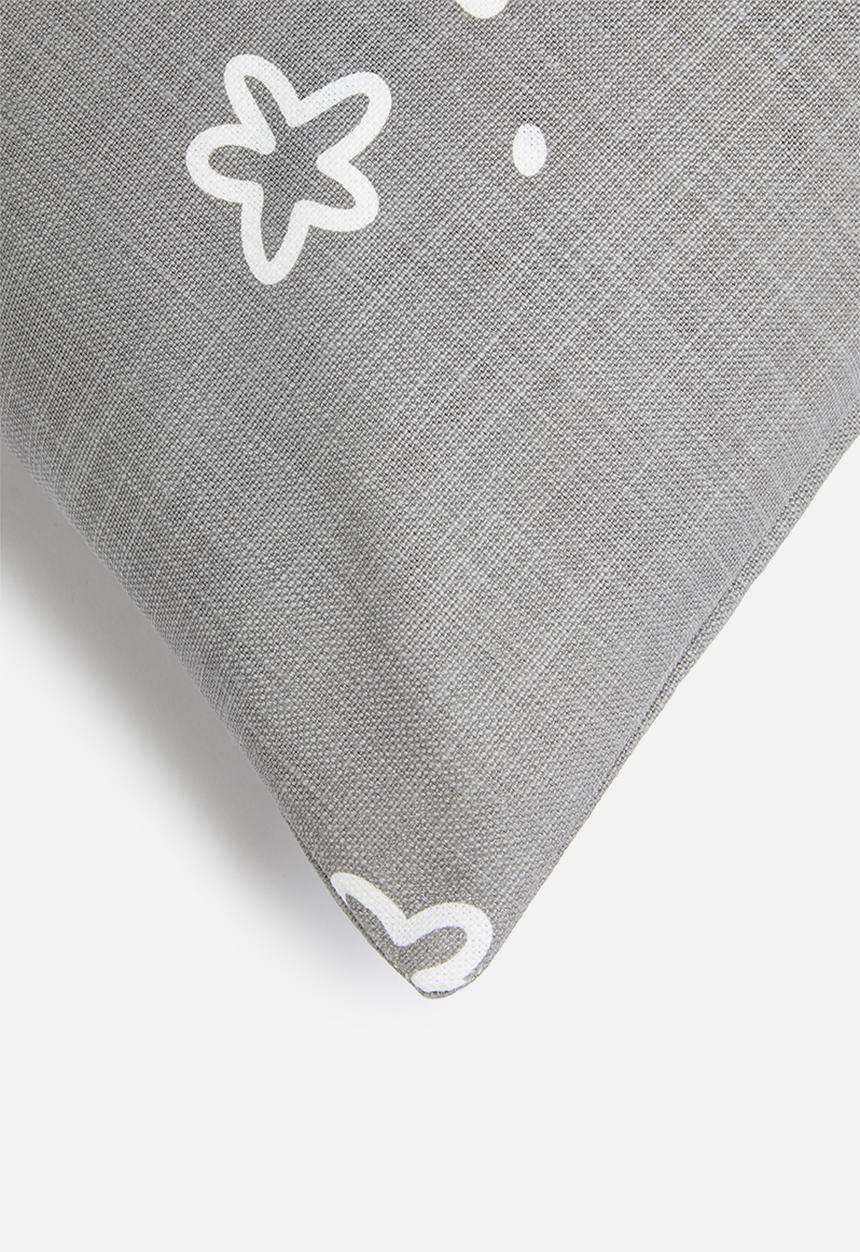 Sixth Floor - Twinkle cushion cover - grey  & white