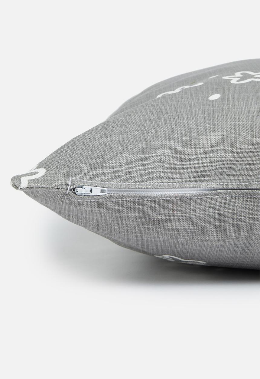 Sixth Floor - Twinkle cushion cover - grey  & white