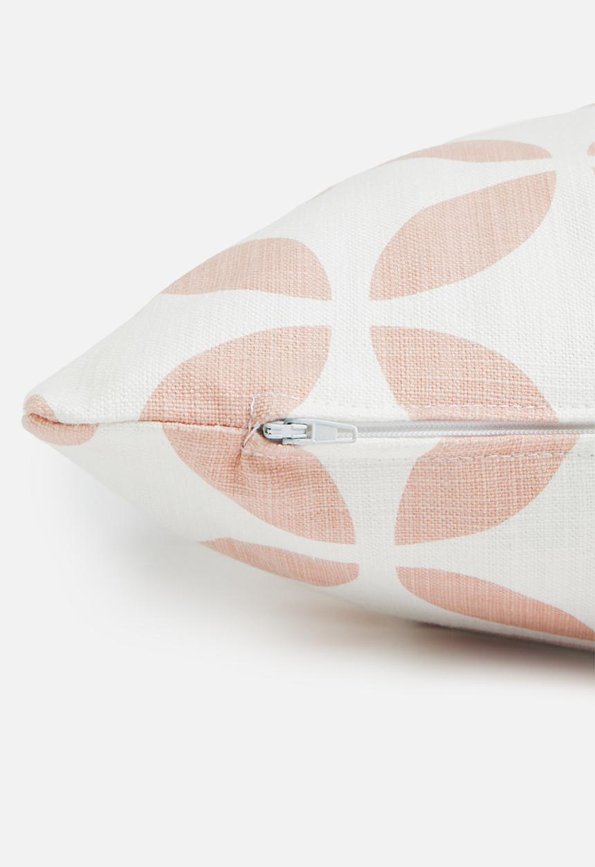 Sixth Floor - Jigsaw cushion cover - pink & white