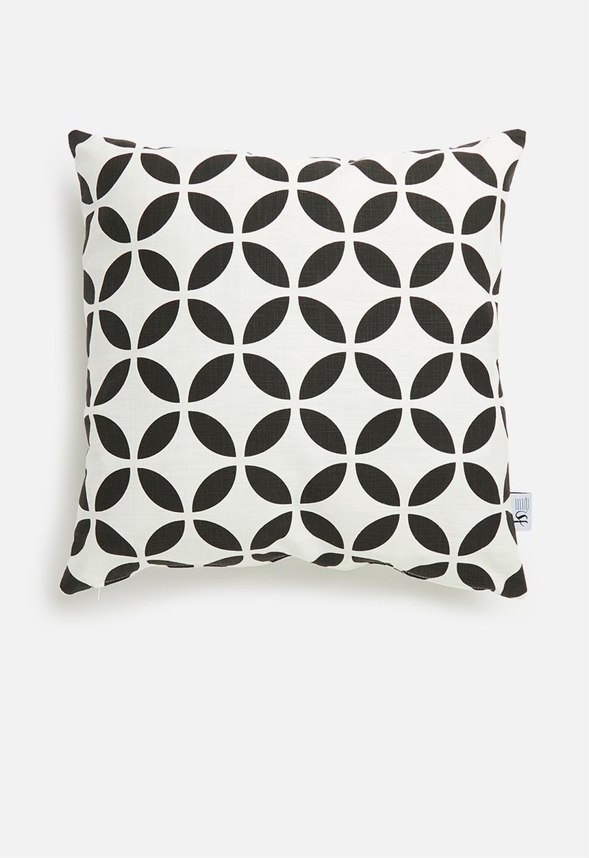 Sixth Floor - Jigsaw cushion cover - black & white