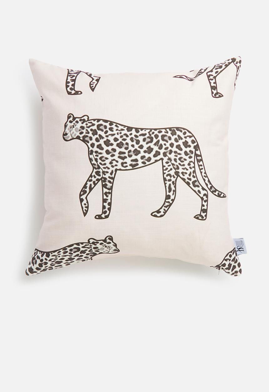 Sixth Floor - Fierce kids cushion cover - pink & black