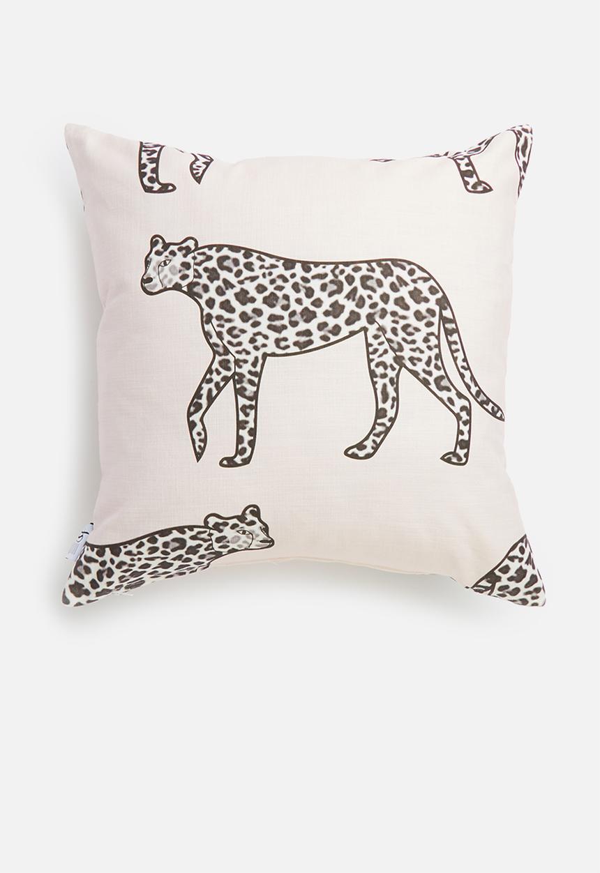 Sixth Floor - Fierce kids cushion cover - pink & black