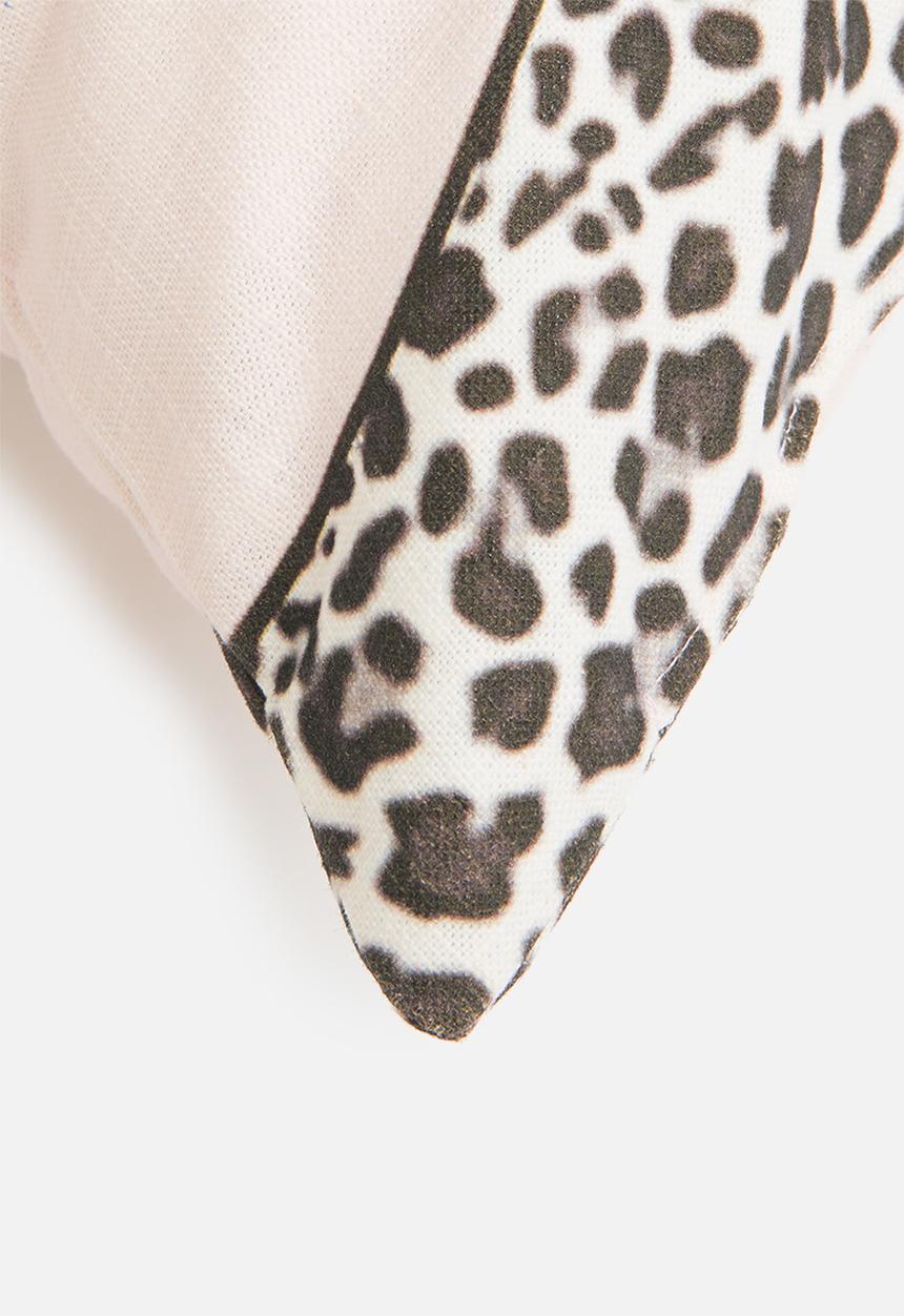 Sixth Floor - Fierce kids cushion cover - pink & black
