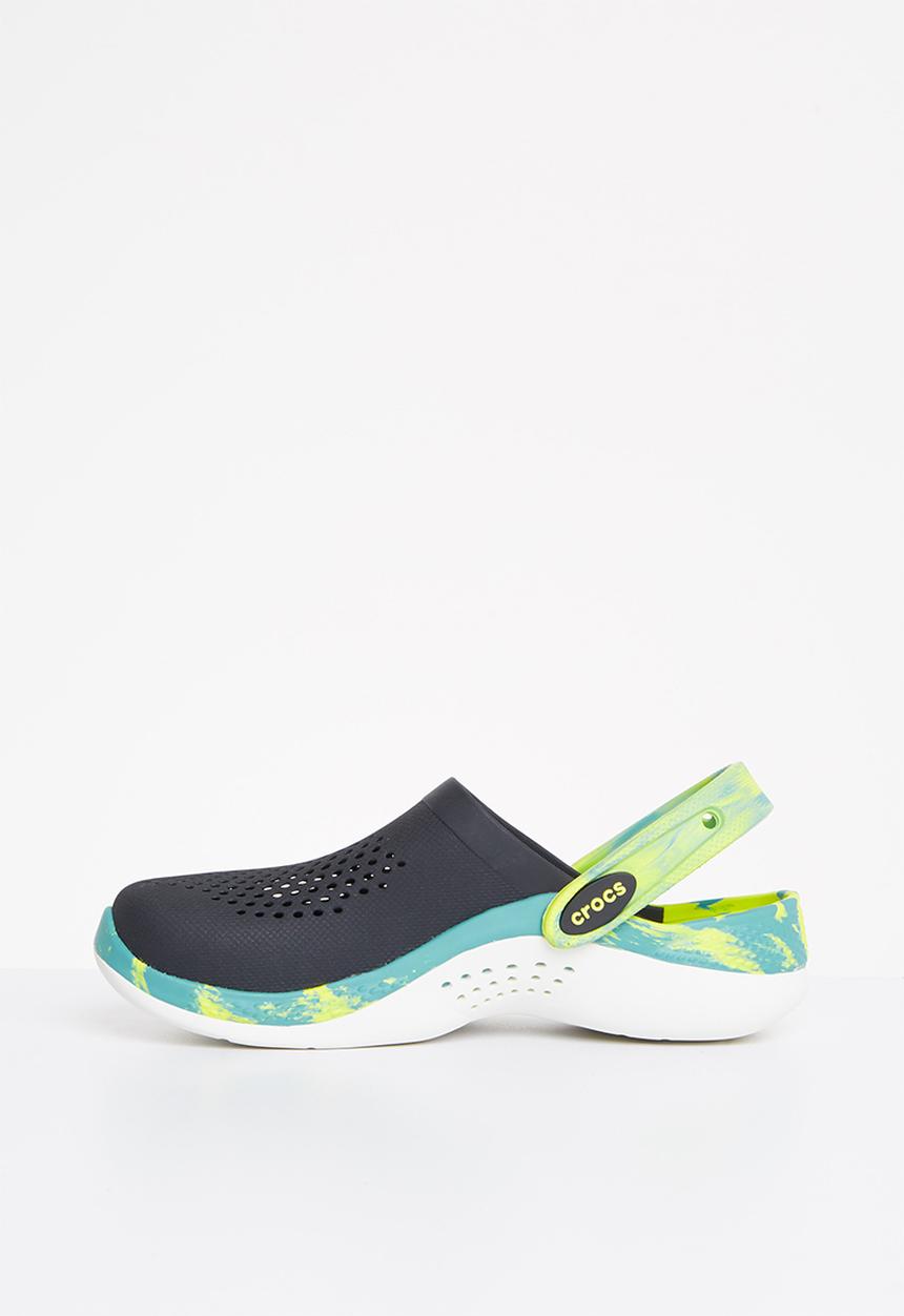 Crocs - Literide 360 marbled clog k - black & multi