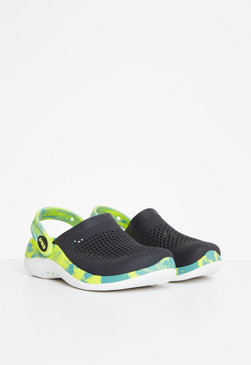 Crocs - Literide 360 marbled clog k - black & multi