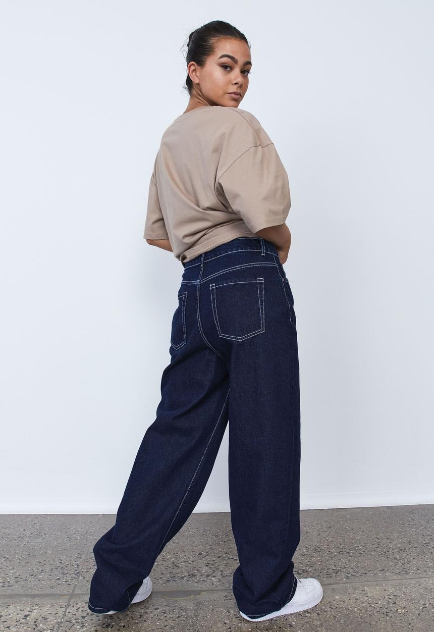 Factorie - High rise baggy jean - dark blue