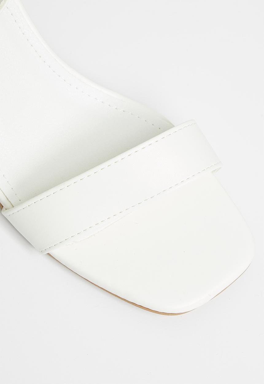 Superbalist - Carrie open block heel - white