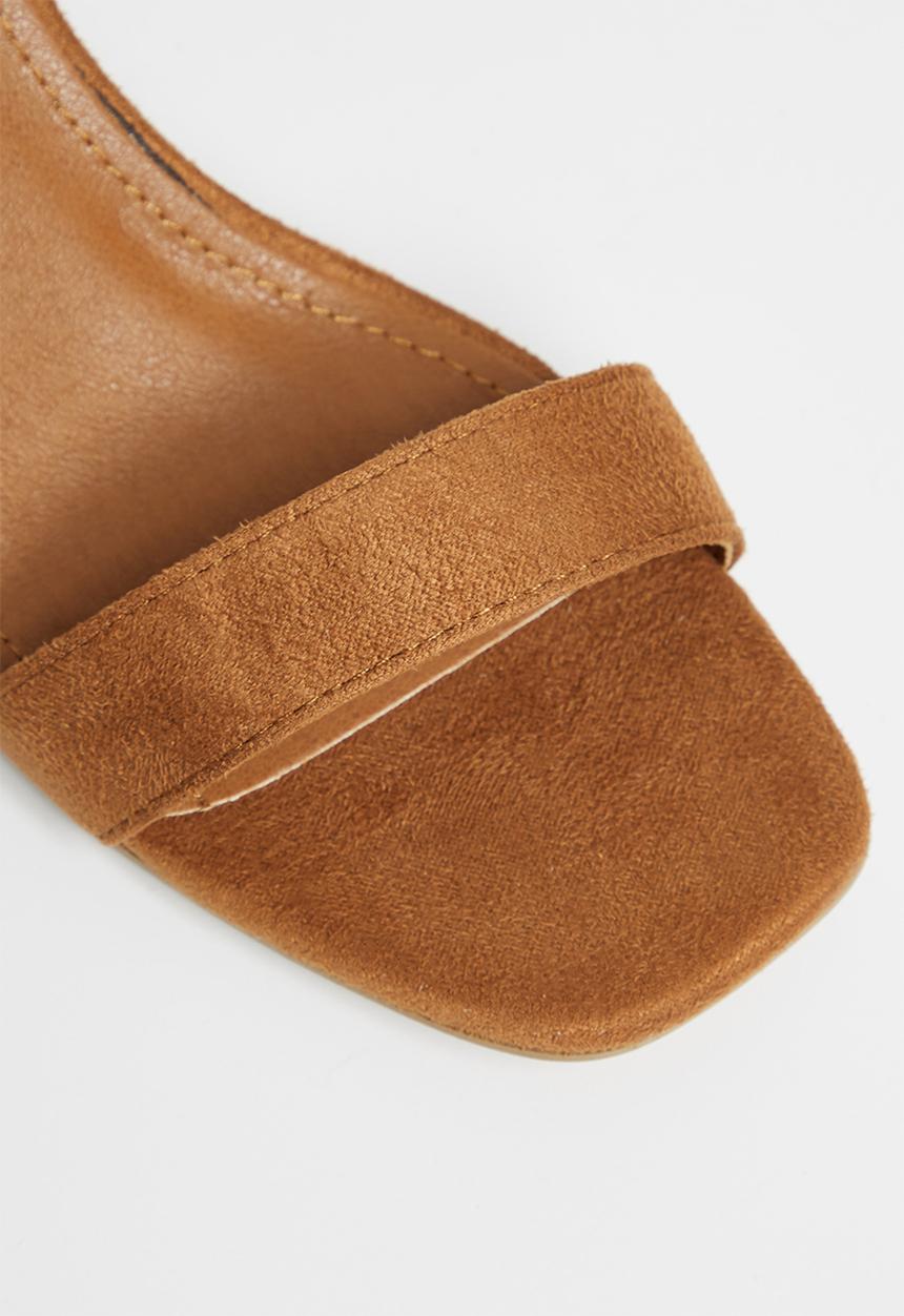 Superbalist - Carrie open block heel - tan