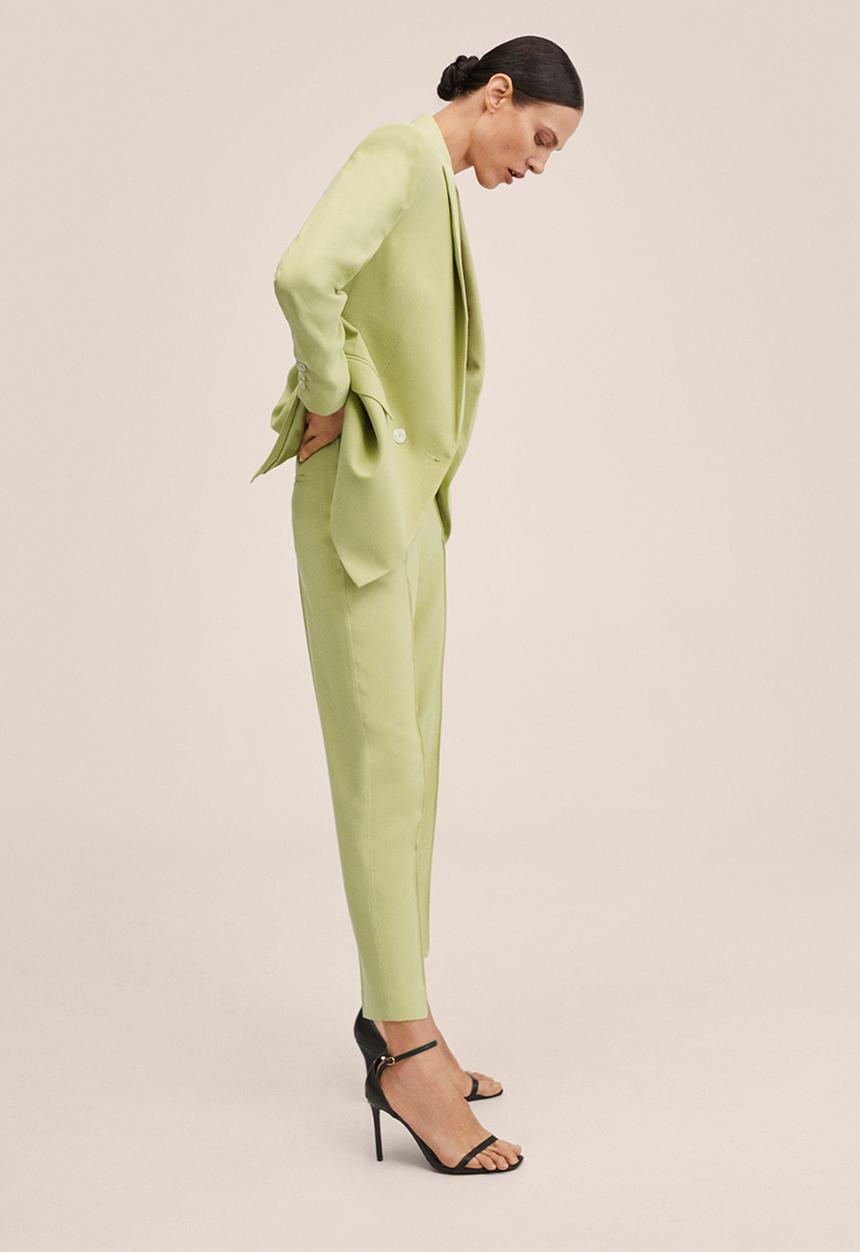 MANGO - Trousers tempito - lime