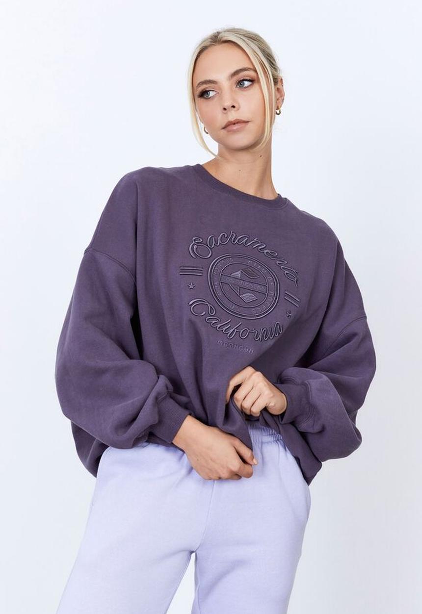 Factorie - Slouchy premium graphic crew - sacramento