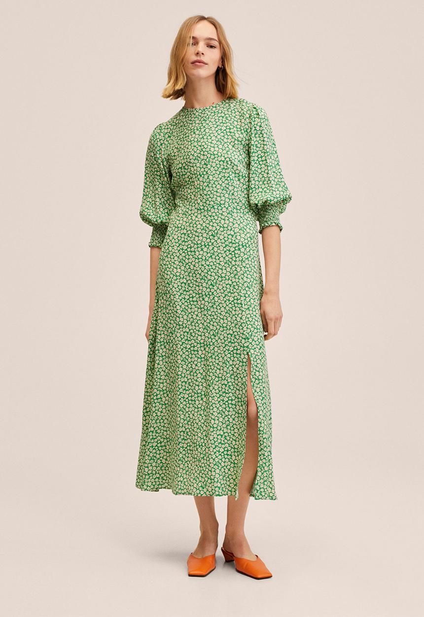 MANGO - Dress carol - green