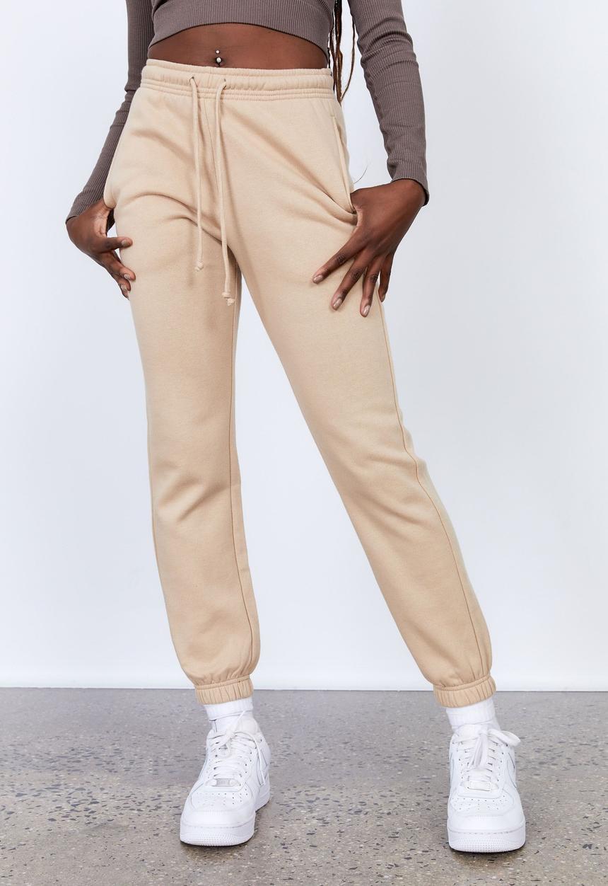 Factorie - Super high rise trackpant - neautral clay