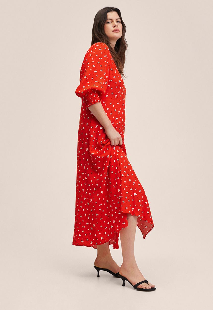 MANGO - Dress carol - red