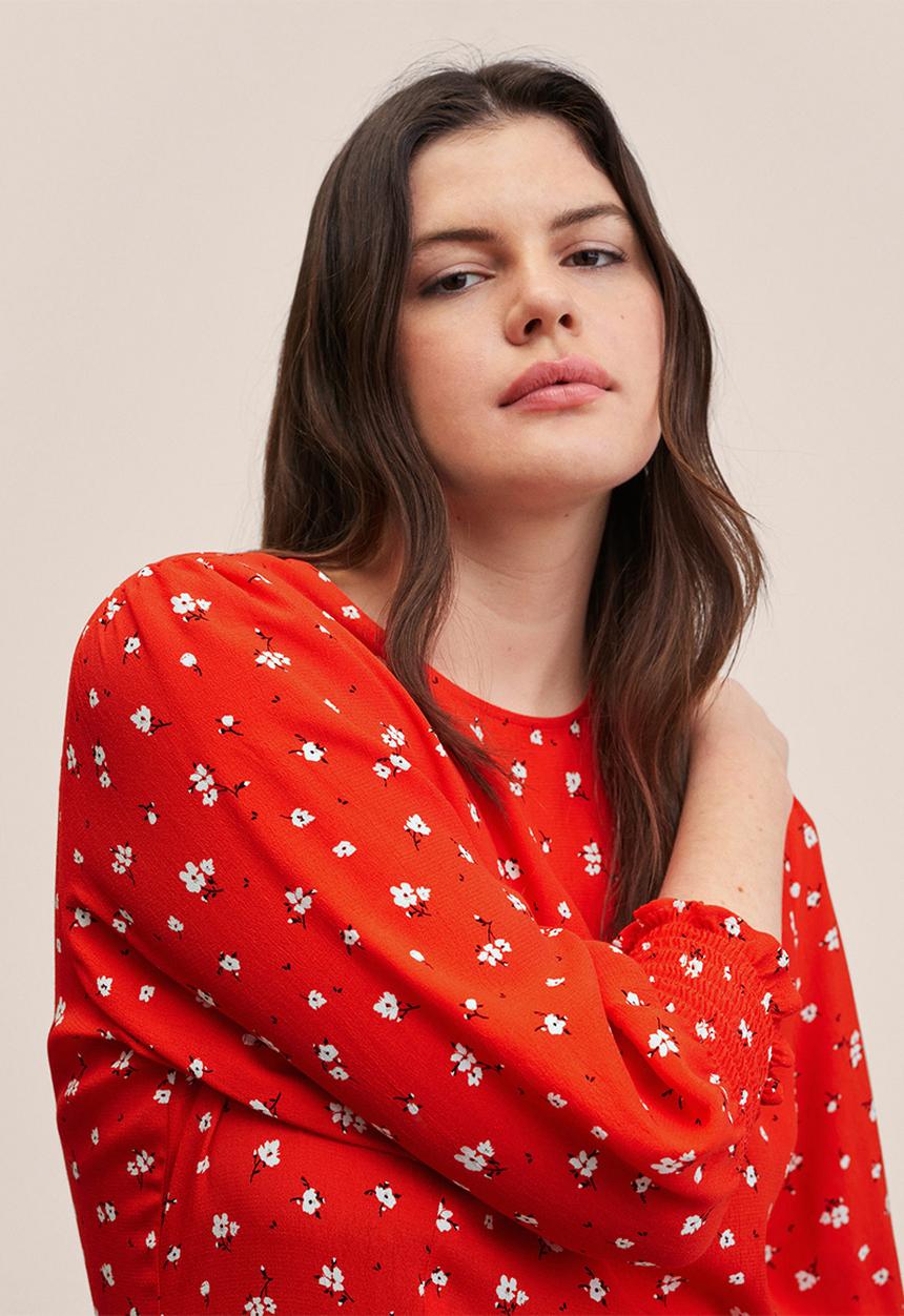 MANGO - Dress carol - red