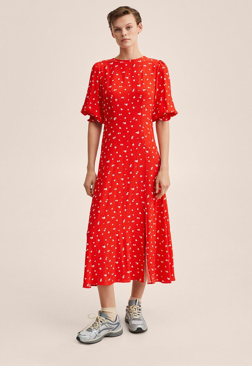 MANGO - Dress carol - red