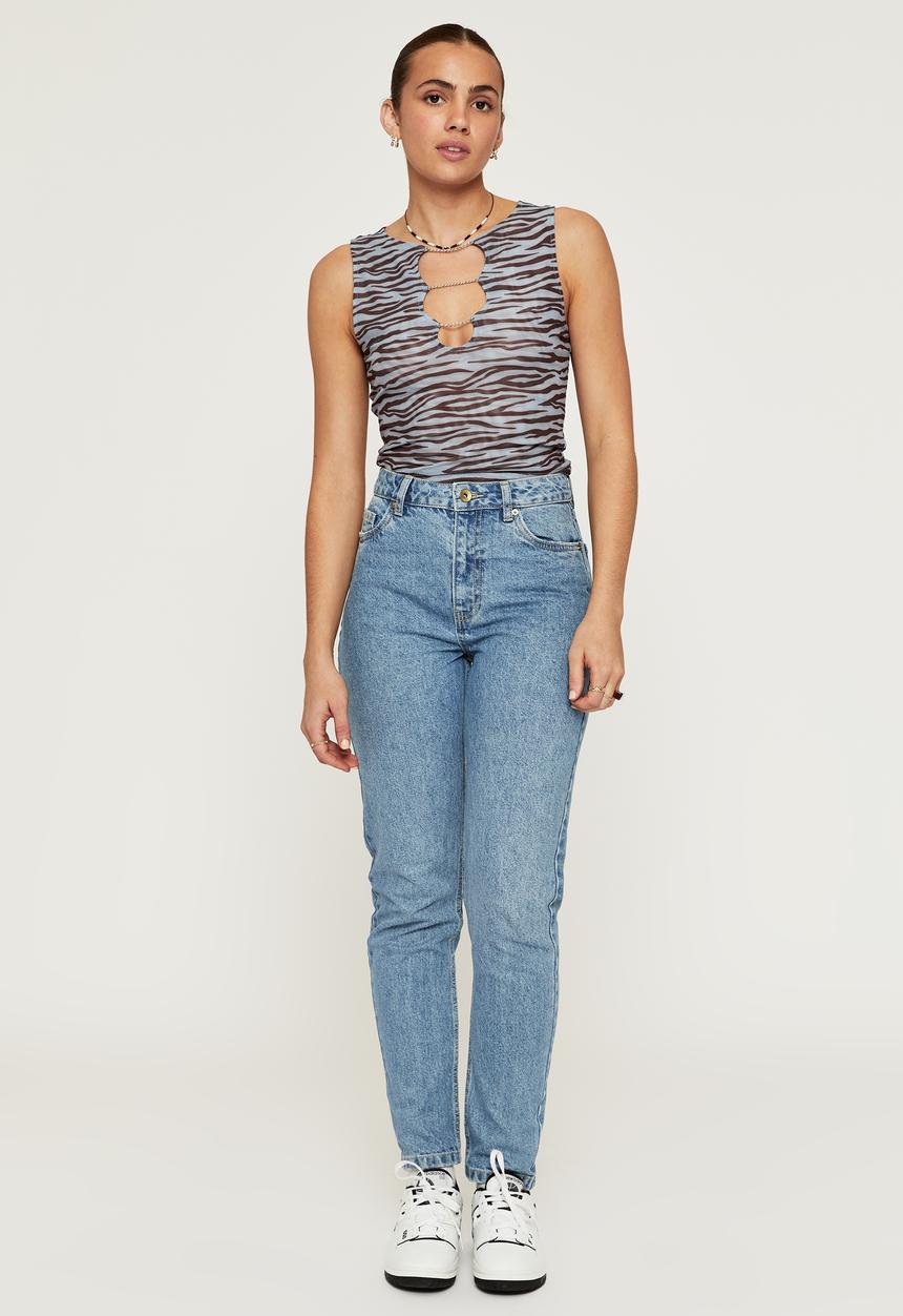 Supré  - Classic mom denim jean - bay blue