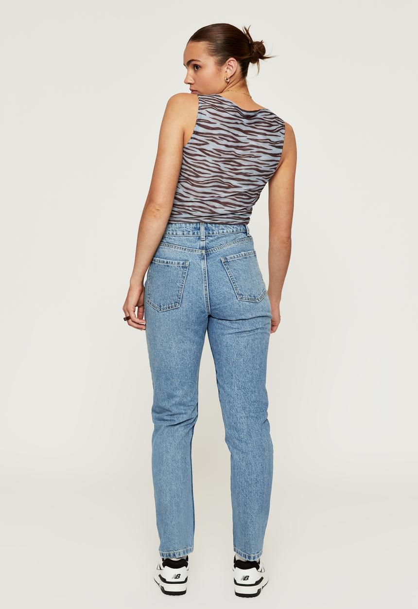 Supré  - Classic mom denim jean - bay blue