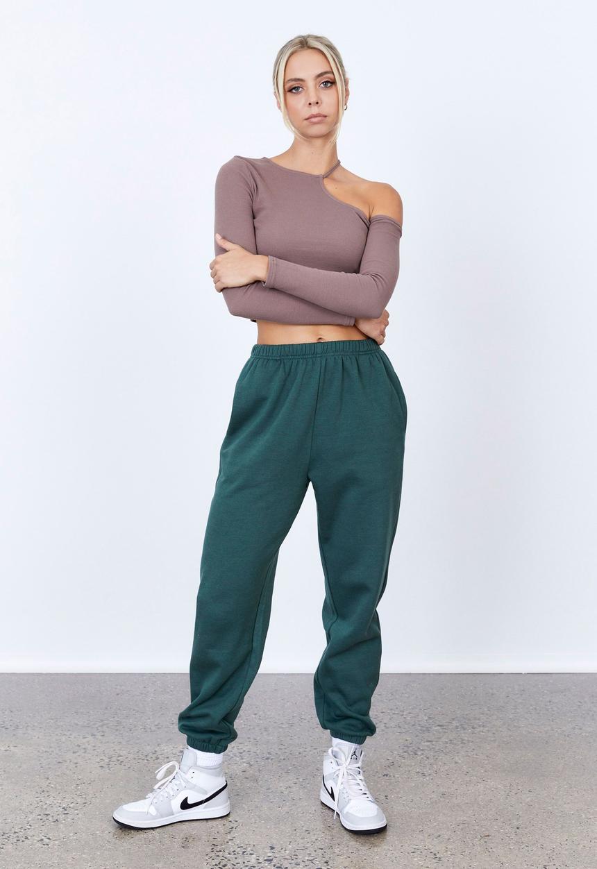 Factorie - Super slouchy trackpant - fern