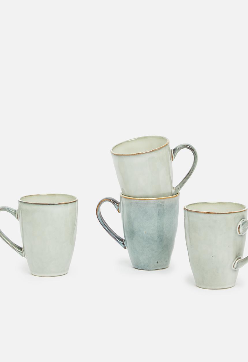 Sixth Floor - Romy mug set of 4 - slate