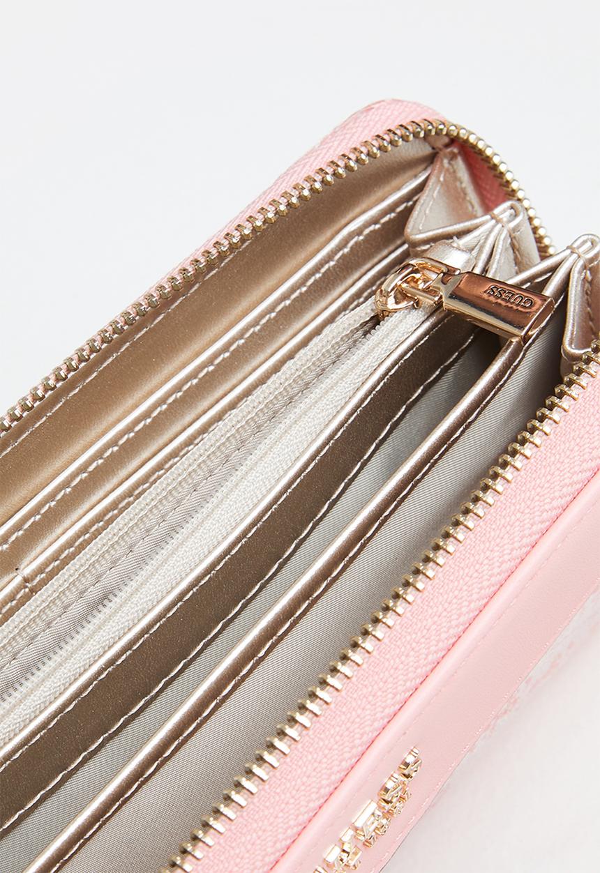 GUESS - Kasinta slg large zip around - powder pink